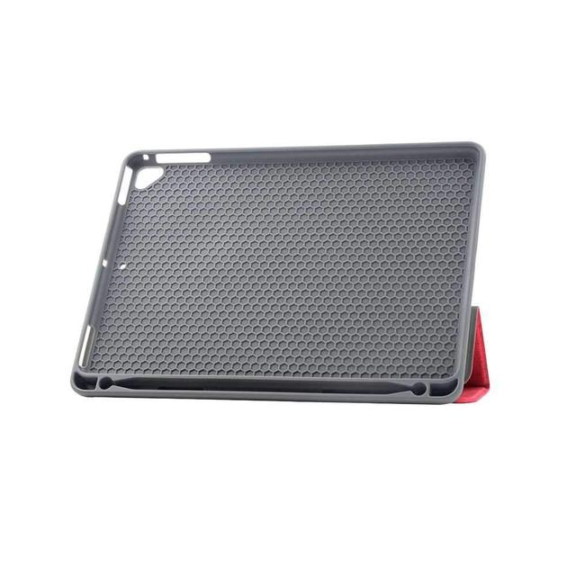 كفر جلدي Leather Case with Pencil Slot Apple iPad 9.7" Comma - أحمر - SW1hZ2U6NTM5ODU=
