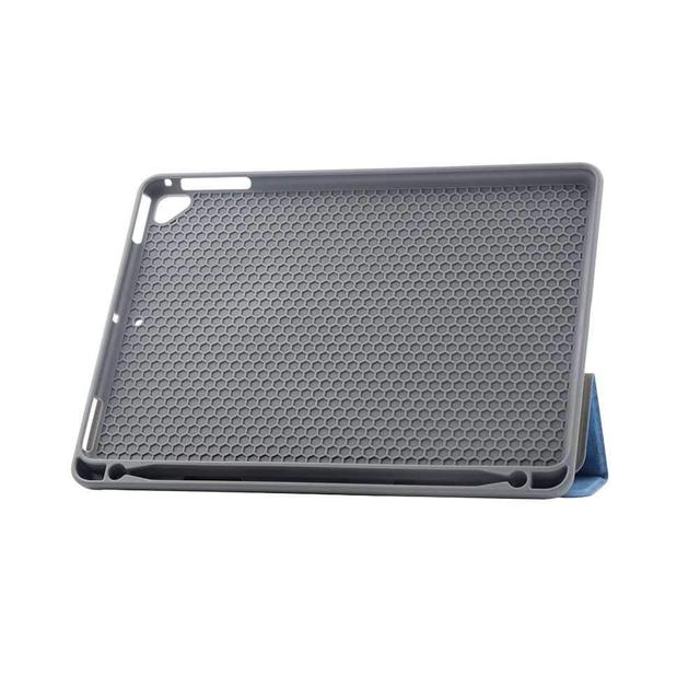 comma leather case with pencil slot for apple ipad 9 7 blue - SW1hZ2U6NTM5ODk=