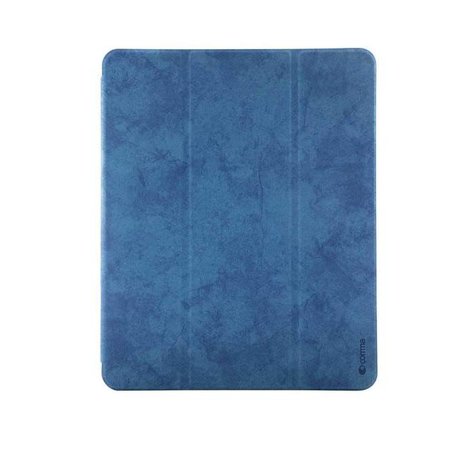 comma leather case with pencil slot for apple ipad pro 12 9 2018 blue - SW1hZ2U6NjE5NjI=