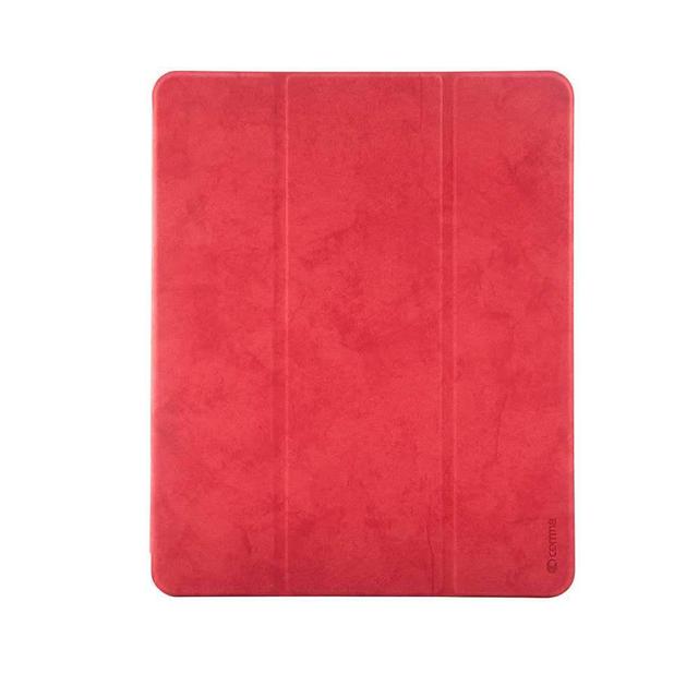 comma leather case with pencil slot for apple ipad pro 12 9 2018 red - SW1hZ2U6NjE5NjY=