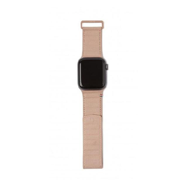decoded 42 44mm leather magnetic traction strap for apple watch series 5 4 3 2 and 1 pink - SW1hZ2U6NTY3MjI=