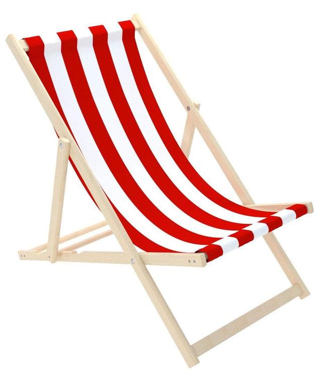 كرسي الشاطئ للأطفال Delsit - Sunbed for Children - White Stripes - أحمر - SW1hZ2U6NzI5NDI=