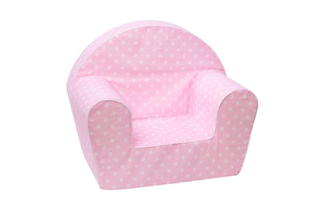 أريكة Delsit Arm Chair -  وردي مع نقاط بيضاء - SW1hZ2U6NzMwMDE=
