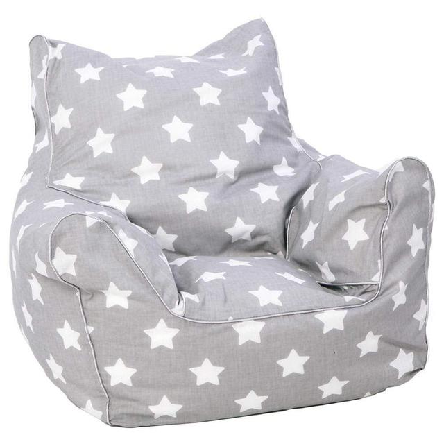 أريكة Delsit Bean Chair - رمادي مع نجوم بيضاء - SW1hZ2U6NzMwNDk=
