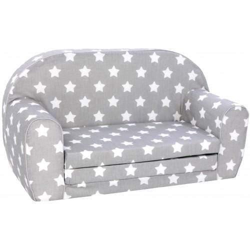 أريكة و سرير 2 في 1 Delsit Sofa Bed  - رمادي مع نجوم بيضاء