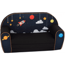 أريكة و سرير 2 في 1 Delsit Sofa Bed  - أزرق داكن كلون الفضاء - SW1hZ2U6NzMxMDM=
