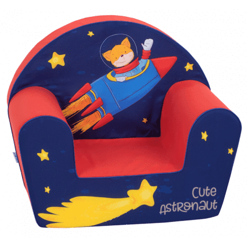 أريكة Delsit Arm Chair -  رائد فضاء مع لون أحمر