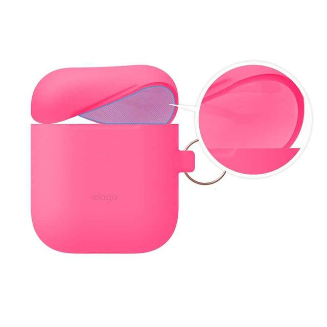 elago skinny hang case for apple airpods neon hot pink - SW1hZ2U6NDE5OTM=