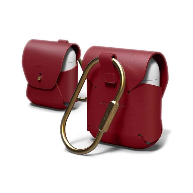 elago airpods genuine leather case red - SW1hZ2U6NDE4NTE=