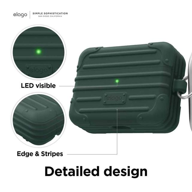 elago suit case for apple airpods pro midnight green - SW1hZ2U6NTMzMjk=