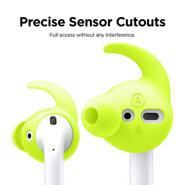 elago hook earbuds cover with pouch for apple airpods neon yellow - SW1hZ2U6NjIzMDA=