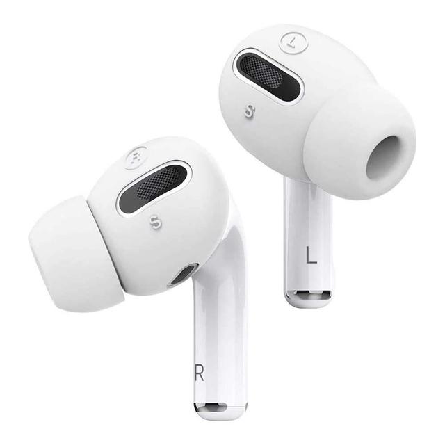 كفر سماعات برو Elago Airpods Pro Earbuds Cover Plus with Integrated Tips ( 6 Pairs ) - White - SW1hZ2U6Nzg2Mjc=