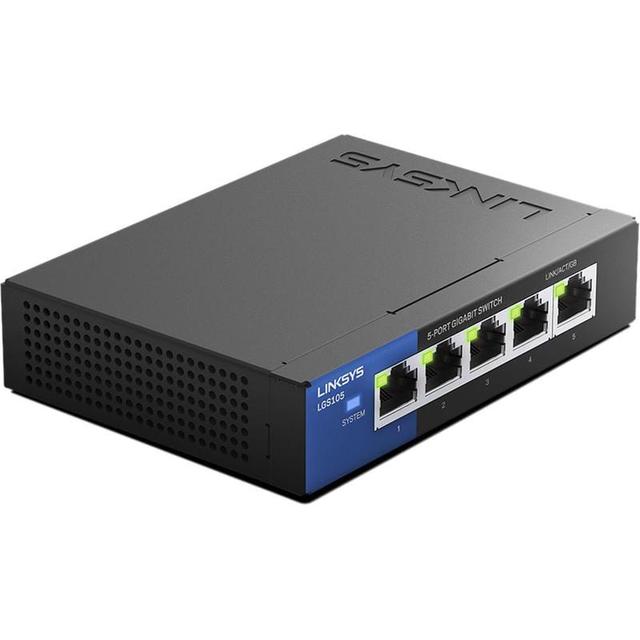 سويتش انترنت 5 مداخل أسود لينيكس Linksys Black 5-Port Ethernet Switch - SW1hZ2U6ODI3Mzk=