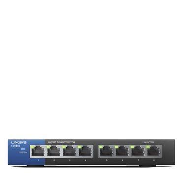 Linksys LGS108 8-Port Business Desktop Gigabit Ethernet Switch - SW1hZ2U6ODI3NDE=