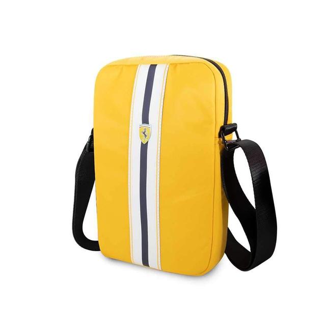 ferrari pista nylon metal logo on track tablet bag 10 yellow - SW1hZ2U6NDcxNTM=
