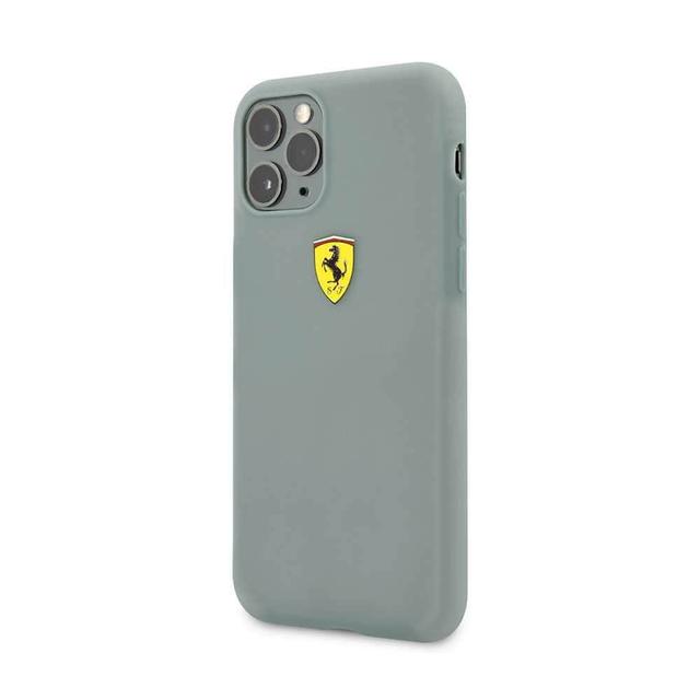 ferrari on track transparent silicone case with printed logo for iphone 11 pro green - SW1hZ2U6NDcxNjE=
