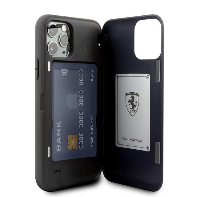 ferrari on track pc tpu case with cardslot magnetic clos for iphone 11 pro max navy - SW1hZ2U6NDcwODQ=