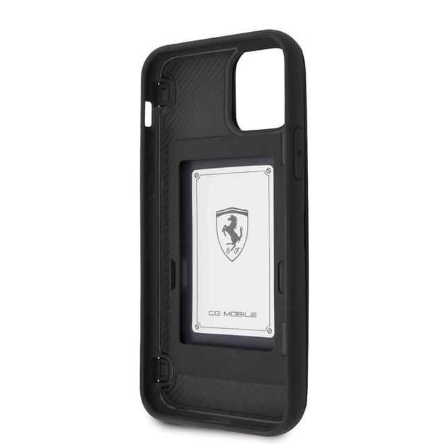 ferrari on track pc tpu case with cardslot magnetic clos for iphone 11 pro max navy - SW1hZ2U6NDcwODU=