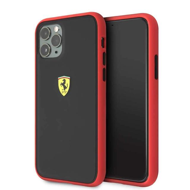 ferrari on track pc tpu case for iphone 11 pro max red outline black - SW1hZ2U6NDcwNDI=
