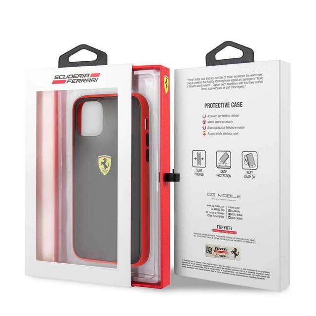 ferrari on track pc tpu case for iphone 11 pro max red outline black - SW1hZ2U6NDcwNDY=