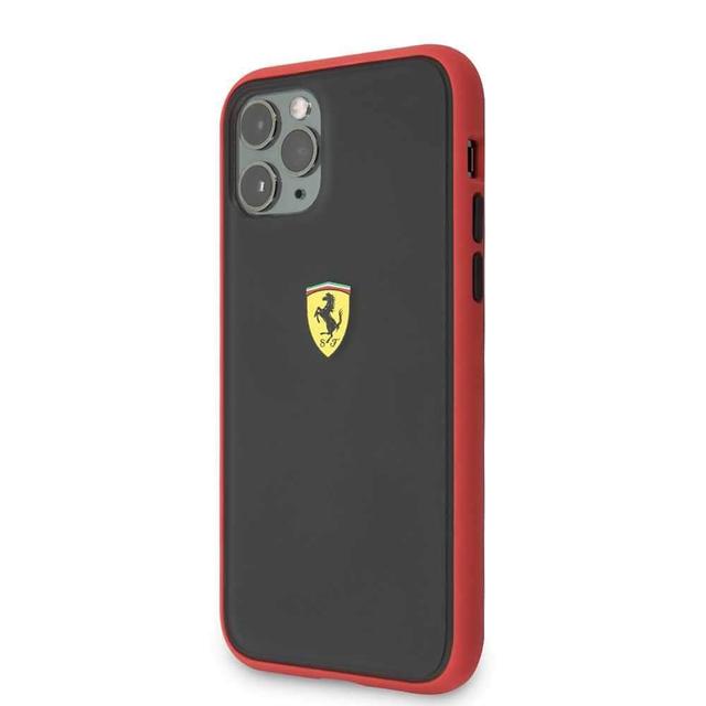 ferrari on track pc tpu case for iphone 11 pro red outline black - SW1hZ2U6NDcwMTk=