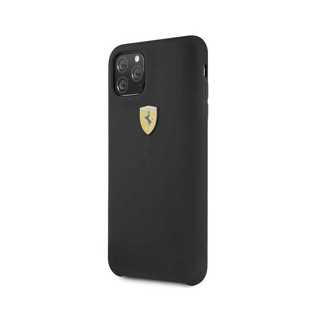 ferrari sf silicone hard case logo shield for iphone 11 pro max black - SW1hZ2U6NDI0NDg=