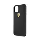 ferrari sf silicone hard case logo shield for iphone 11 pro max black - SW1hZ2U6NDI0NDk=