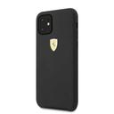 ferrari sf silicone hard case logo shield for iphone 11 black - SW1hZ2U6NDI0NDA=