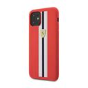 ferrari silicone case on track stripes for iphone 11 red - SW1hZ2U6NDI0MDc=