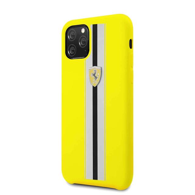 ferrari silicone hard case on track for iphone 11 pro yellow - SW1hZ2U6NDIzOTM=