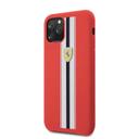 ferrari silicone hard case on track for iphone 11 pro stripes red - SW1hZ2U6NDIzODk=