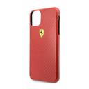 ferrari shockproof printed carbon effect for iphone 11 pro red - SW1hZ2U6NDIzNjI=