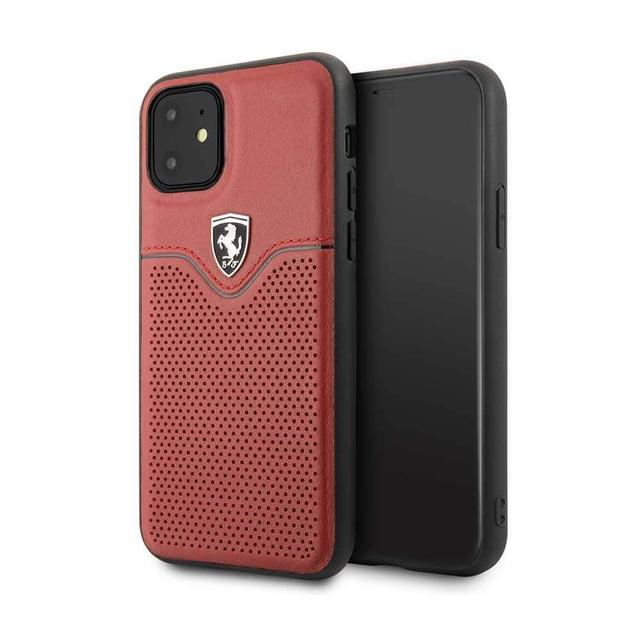ferrari leather hard case victory for iphone 11 red - SW1hZ2U6NDIzMDA=