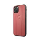 ferrari off track leather embossed line for iphone 11 pro red - SW1hZ2U6NDIyMTA=