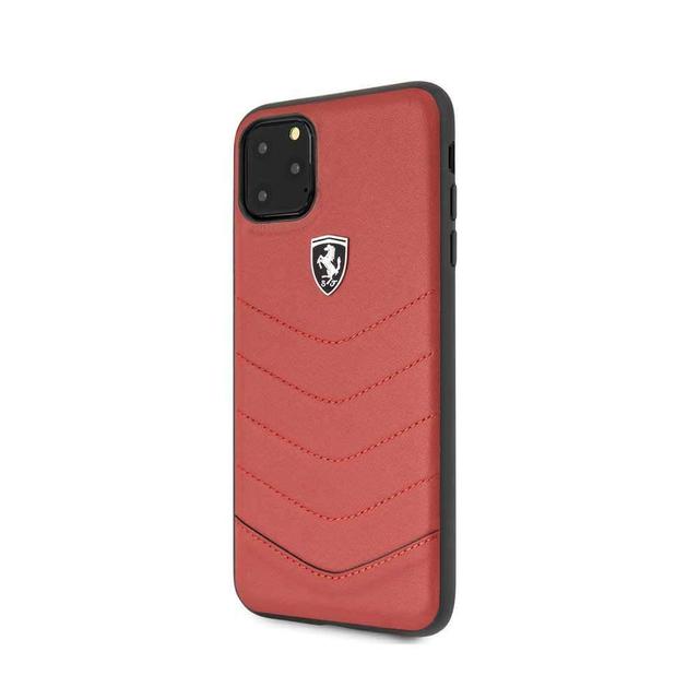 ferrari heritage quilted leather hard case iphone 11 pro max red - SW1hZ2U6NDIxOTE=