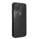 ferrari heritage real carbon hard case for apple iphone 11 pro max black - SW1hZ2U6NDIxNjY=