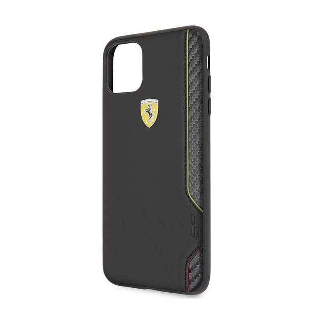 ferrari on track pu rubber soft case for iphone 11 pro max black - SW1hZ2U6NTA3NTM=