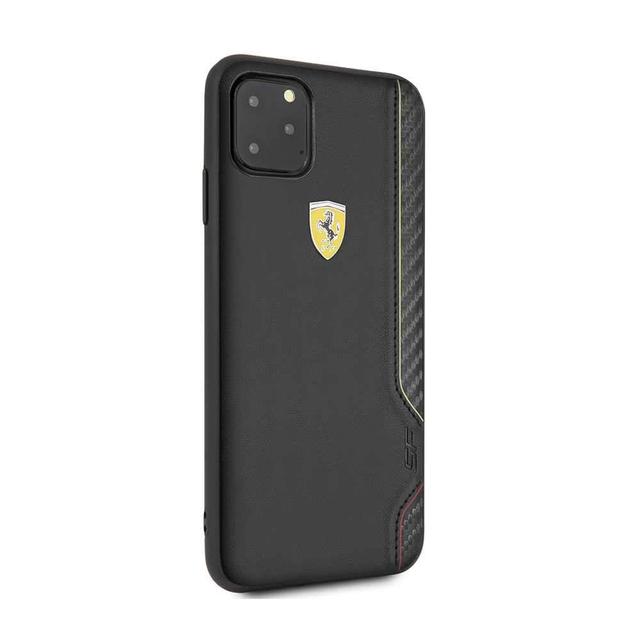 ferrari on track pu rubber soft case for iphone 11 pro black - SW1hZ2U6NTA3NjA=
