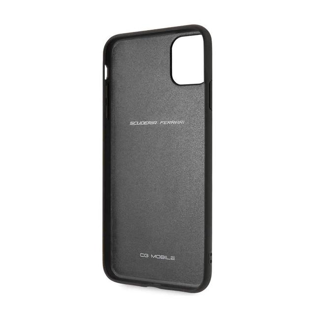ferrari on track pu rubber soft case for iphone 11 pro black - SW1hZ2U6NTA3NjE=