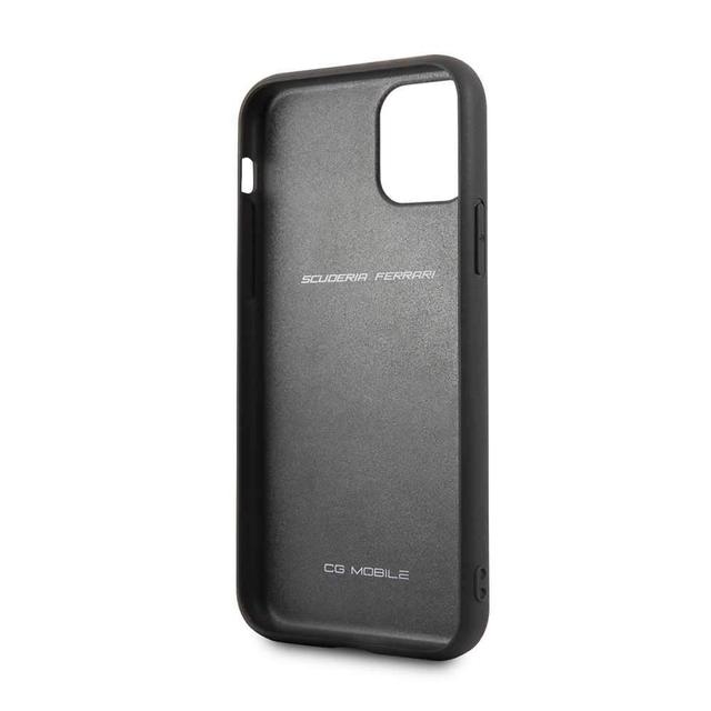 ferrari on track pu rubber soft case for iphone 11 black - SW1hZ2U6NTA3NjY=