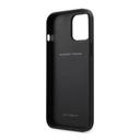 ferrari off track genuine leather hard case with curved line stitched and contrasted perforated leather for iphone 12 pro black - SW1hZ2U6Njk1ODc=
