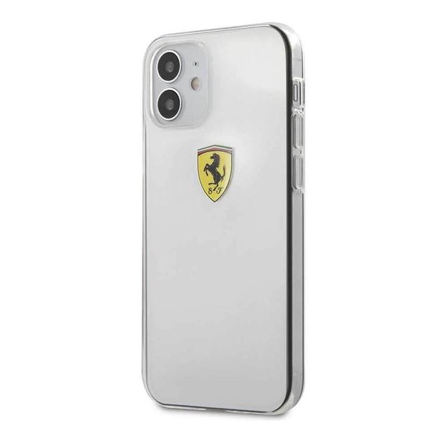 ferrari on track hard case printed logo shield for iphone 12 mini 5 4 transparent - SW1hZ2U6Nzg1MDg=