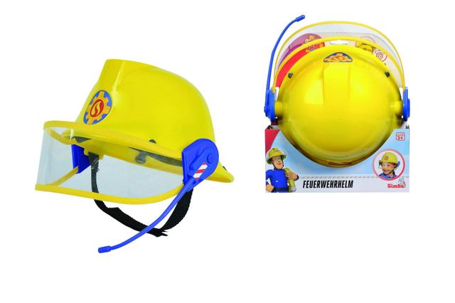 fireman samplastic helmet w microphone - SW1hZ2U6NTg5MzI=