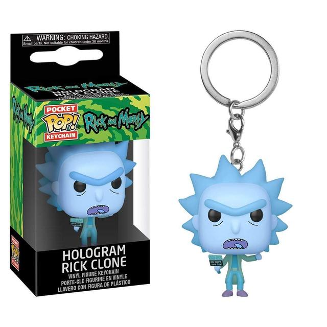 شخصية POP Keychain: Rick & Morty - Hologram Rick Clone - SW1hZ2U6Njg2MTg=