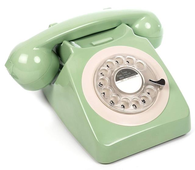 GPO Retro gpo 746 rotary hotel phone mint green - SW1hZ2U6MzQyNTU=