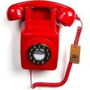 GPO Retro gpo 746 wall mounted push button 1970s style retro landline telephone red - SW1hZ2U6NTI3MzM=