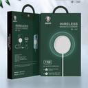 Green Lion green wireless magnetic charger 15w for iphone 12 series white - SW1hZ2U6NzcxNDk=