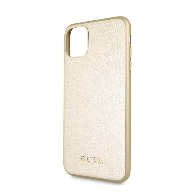 guess iridescent pu leather hard case for iphone 11 pro max gold - SW1hZ2U6NDc1OTQ=