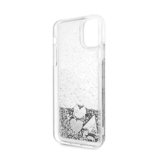 guess glitter hard case heats for iphone 11 pro silver - SW1hZ2U6NDI1NDg=