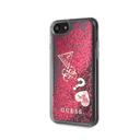 guess hearts glitter hard case for iphone se 2 raspberry - SW1hZ2U6NTA1Nzg=